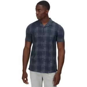 Image of Regatta Mens Mahlon Coolweave Cotton Short Sleeve Shirt L- Chest 41-42' (104-106.5cm)