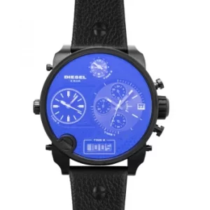 Image of SBA Chronograph Quartz Blue/Black Dial Analog Digital Mens Watch