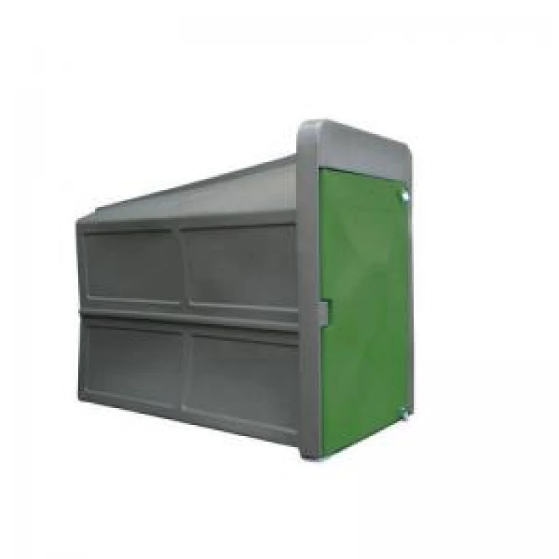 Image of Secure Cycle Locker, Dark Green 1700Mm Deep