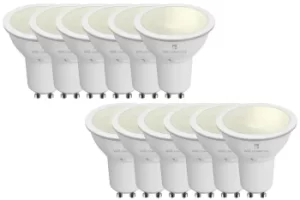 Image of 4lite Smart GU10 LED Bulb 350 Lumens Dimmable Wiz Connect Warm White 12 Pack
