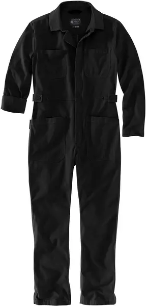 Image of Carhartt Rugged Flex Canvas Ladies Overall, black, Size S for Women