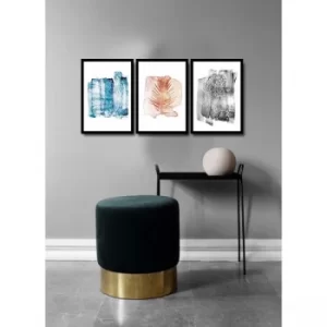 Image of 3PSCTCIZ-004 Multicolor Decorative Framed MDF Painting (3 Pieces)