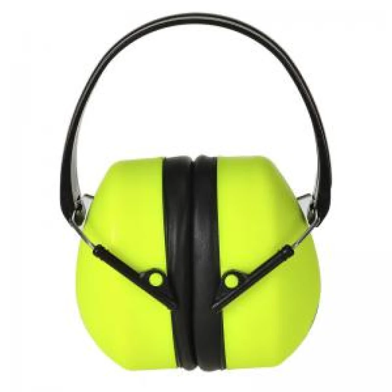 Image of Portwest Super Hi Vis Foldable Ear Defenders PS41YER Colour: Yellow