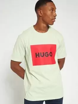 Image of Hugo Dulive Logo Light Green T-Shirt