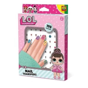 Image of LOL surprise - Childrens Nail Transfers Set 6-12 Years (Multi-colour)