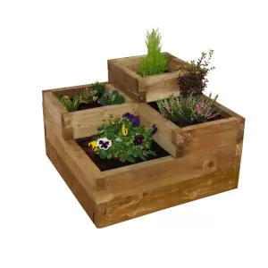 Image of Forest Garden Caledonian Corner Raised Bed Mixed Softwood
