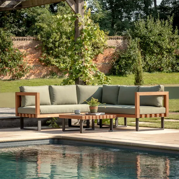 Image of Westwell Corner Sofa Set Green