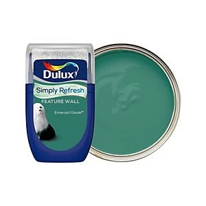 Image of Dulux Simply Refresh Feature Wall Emerald Glade Matt Emulsion Paint 30ml