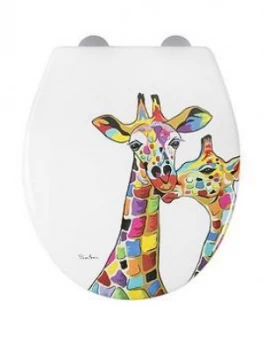 Image of Croydex Steven Brown Francie And Josie Mczoo Toilet Seat