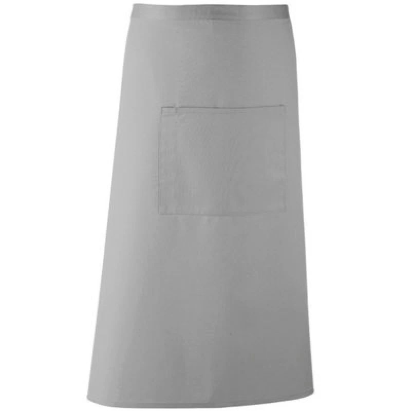Image of Premier Premier Colours Bar Apron in Silver Silver One Size Unisex 5063470680085