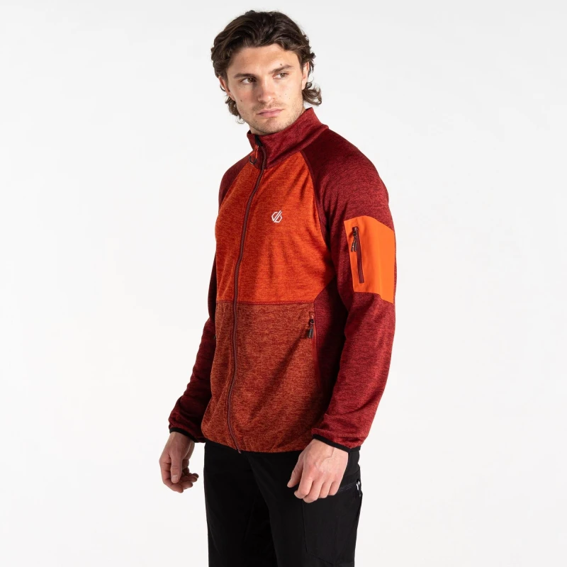 Image of Dare 2b Mens Torrek Fleece - Syrah Red/Cinnamon Syrah Red/Cinnamon 2XL