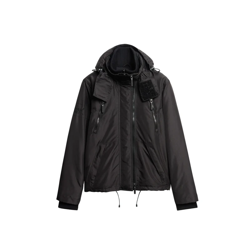 Image of Superdry Waterproof jacket Superdry Mountain Noir Male L