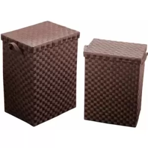 Image of Premier Housewares - Brown Paper Woven Laundry Baskets