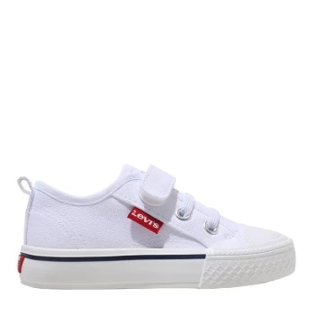 Image of Levis Levis Maui Canvas Low Kids Trainers - White