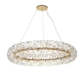 Image of Luminosa Pendant 36 Light G9 French Gold, Crystal, Item Weight:19.4kg