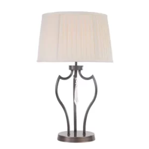 Image of Pimlico 1 Light Table Lamp Dark Bronze, E27