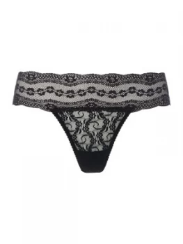 Image of b.temptd Lace kiss thong Black