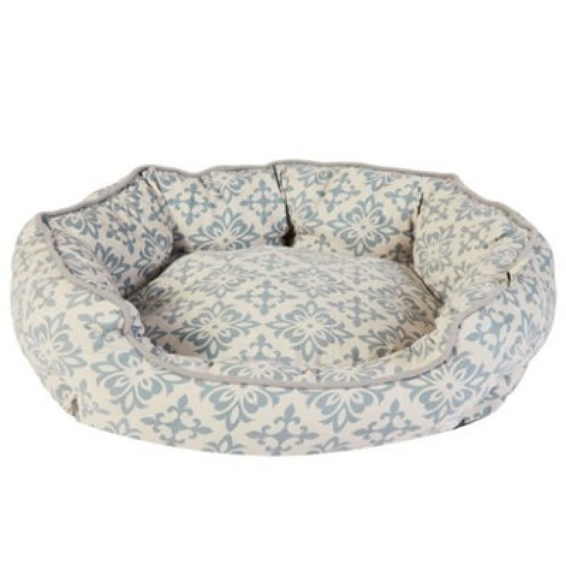 Image of Dream Paws Scalloped Pet Bed Medium Grey