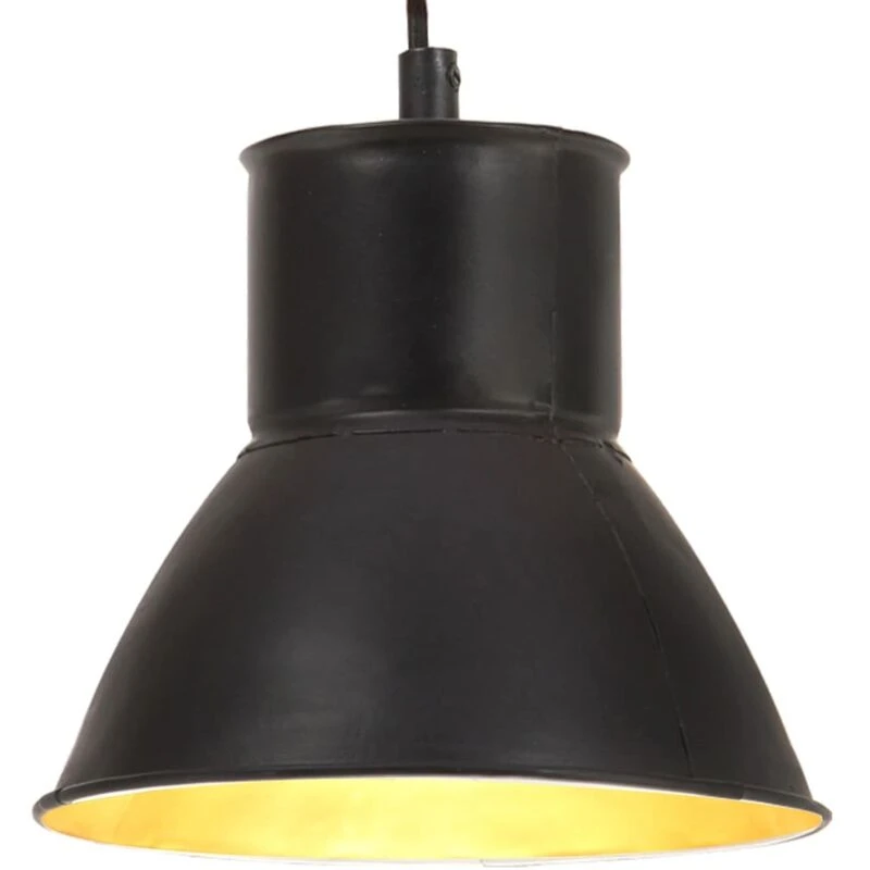 Image of VIDAXL Hanging Lamp 25 w Black Round 17cm E27 Vidaxl 8720286024577