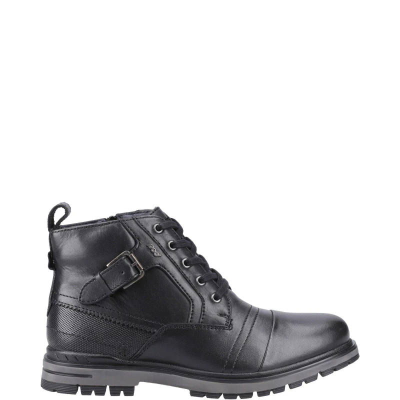 Image of Pod Mens Eros Leather Boots UK Size 9 (EU 43) Black POD006-BLACK-9