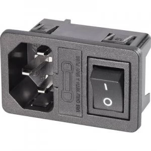 Image of IEC connector 59JR Series mains connectors 59JR Plug vertical mount