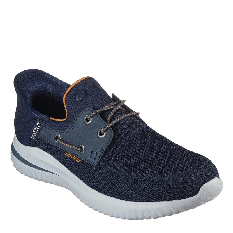 Image of Skechers Mens Delson Roth Slip On Trainers Navy male 10 (45)