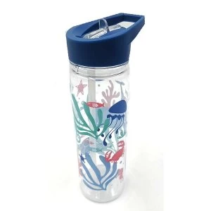 Image of Reusable 550ml Plastic Water Bottle - Eco Sealife Design