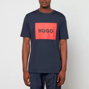Image of HUGO Mens Dulive222 T-Shirt - Dark Blue - S