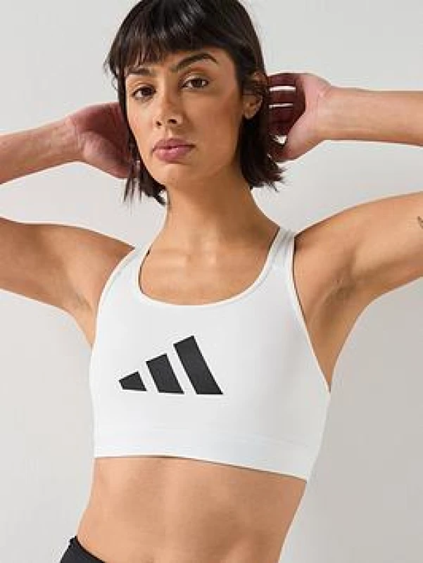 Image of Sports bra adidas Powerreact Big Logo Graphic Blanc Female XL