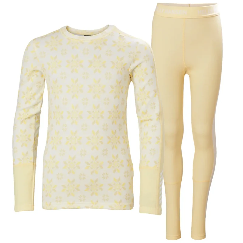 Image of Helly Hansen Children's merino set Helly Hansen Graphic Lifa Jaune Unisex 16 ans