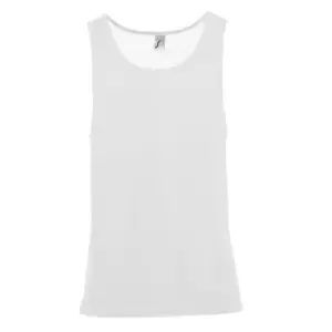 Image of SOLS Unisex Jamaica Sleeveless Tank / Vest Top (M) (White)