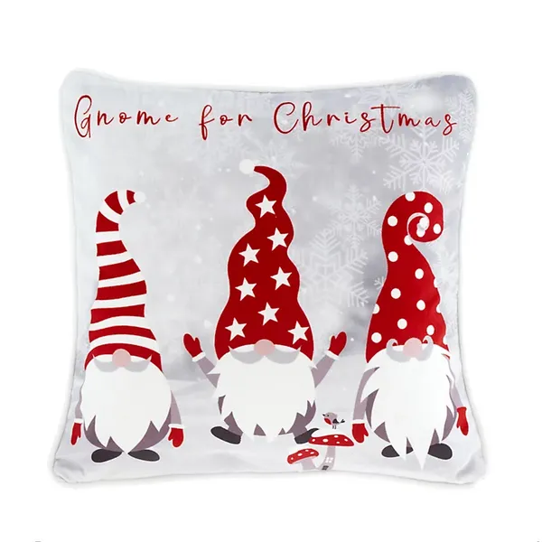 Image of Fusion Christmas Festive Gonks Filled Cushion in Red Cushions 43 x 43cm Red 70864608001