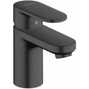 Image of Vernis Blend Bathroom Mini Mono Basin Mixer Tap Single Lever Black - Black - Hansgrohe