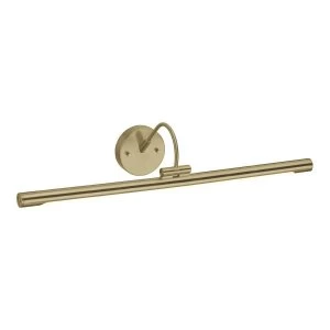 Image of LED 1 Light Large Picture Wall Light Brass