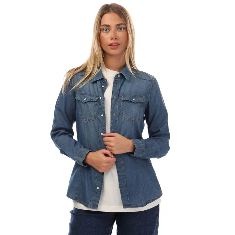 Image of Only Alexa Denim Shirt Denim female 6