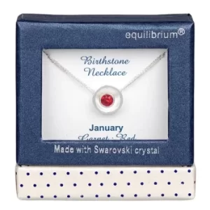 Image of Birthstone Swarovski Necklace January