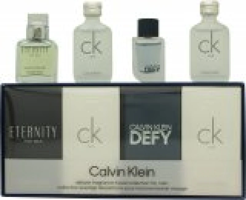 Image of Calvin Klein (M) Mini 2 x CK One Eau de Toilette 10ml + Eternity Eau de Toilette 10ml + Defy Eau de Toilette 10ml