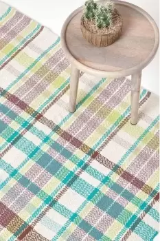 Image of Wilson Handwoven Tartan Cotton Rug
