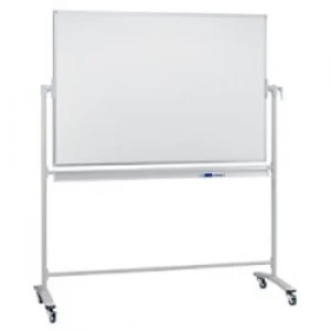 Image of Franken Freestanding Magnetic Mobile Revolving Whiteboard Enamel 120 x 90 cm