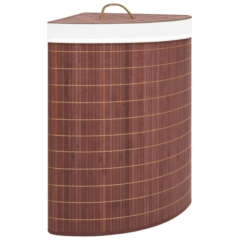 Image of VIDAXL Bamboo Corner Laundry Basket Brown 60 l Vidaxl 8720286010815