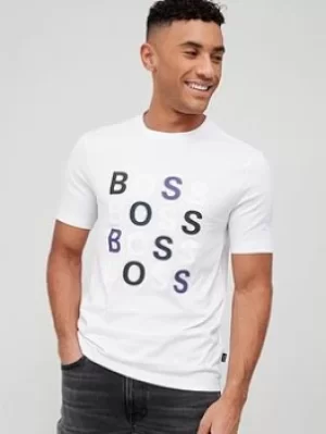 Image of Hugo Boss Tessler Logo T-Shirt White Size M Men