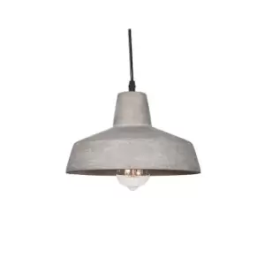 Image of Askas Dome Ceiling Pendant 1 Light Concrete