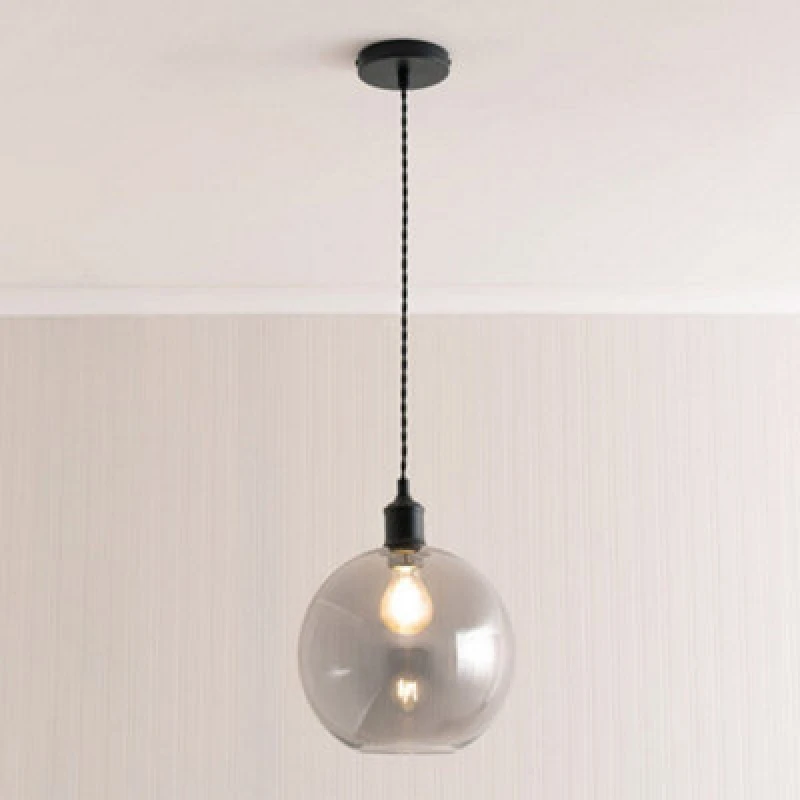 Image of ValueLights ValueLights Shaw Single Adjustable Chrome Gold Black Pendant Ceiling Light Black One Size Unisex 5016529272717