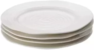 Image of Portmeirion Sophie Conran White Plate 8" Set Of 4