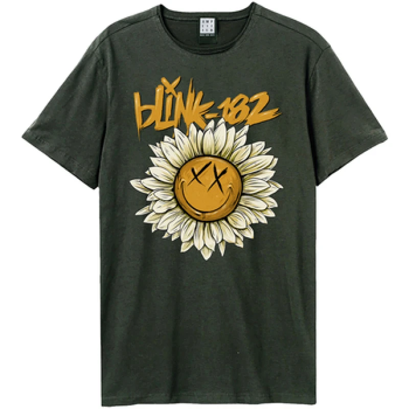 Image of Amplified Amplified Men Daisy Blink 182 T-Shirt in Charcoal Size: X-Small Charcoal XS Male 5063703944496