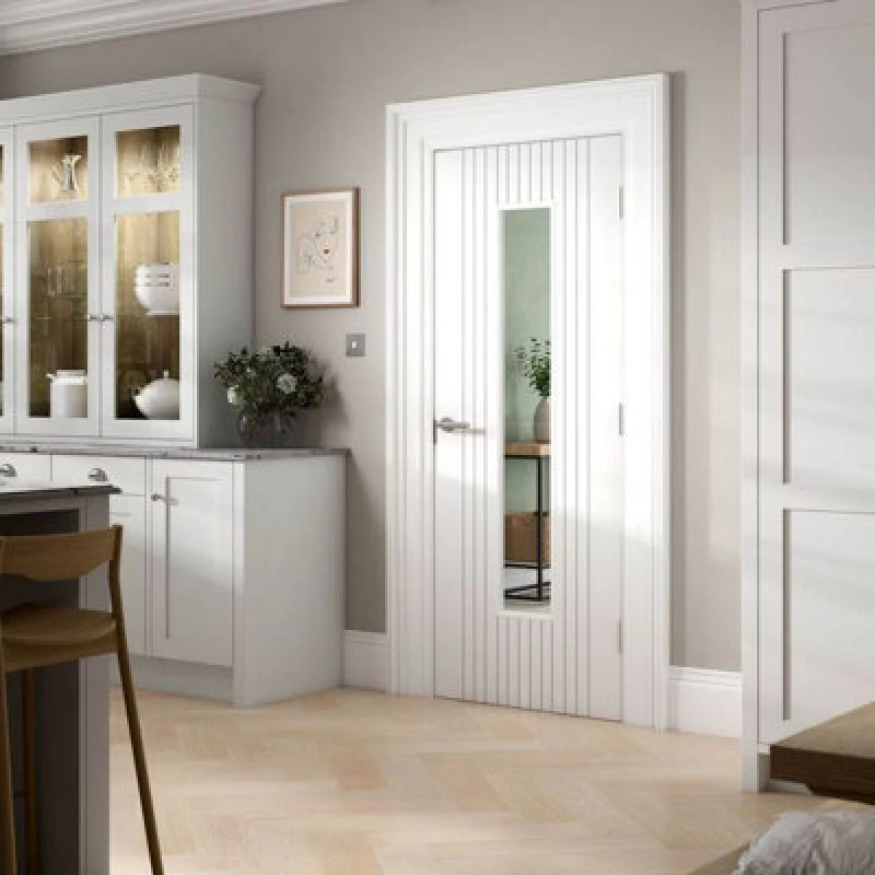 Image of JB Kind Aria Glazed Internal Door 35 x 1981 x 838mm in white WARI29G