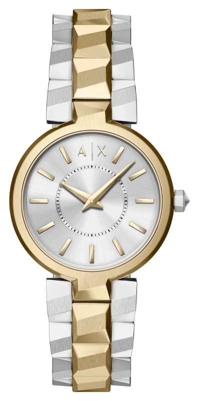 Image of Armani Exchange AX4406 Two-Hand Quartz (34mm) Silver Sunray Watch