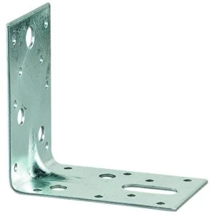 Image of Wickes Galvanised Heavy Duty Angle Bracket 87x87x25mm