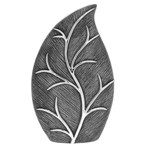 Image of Leaf Wide Vase Gunmetal Large