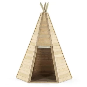 Image of Plum Wooden Childrens Teepee Hideaway